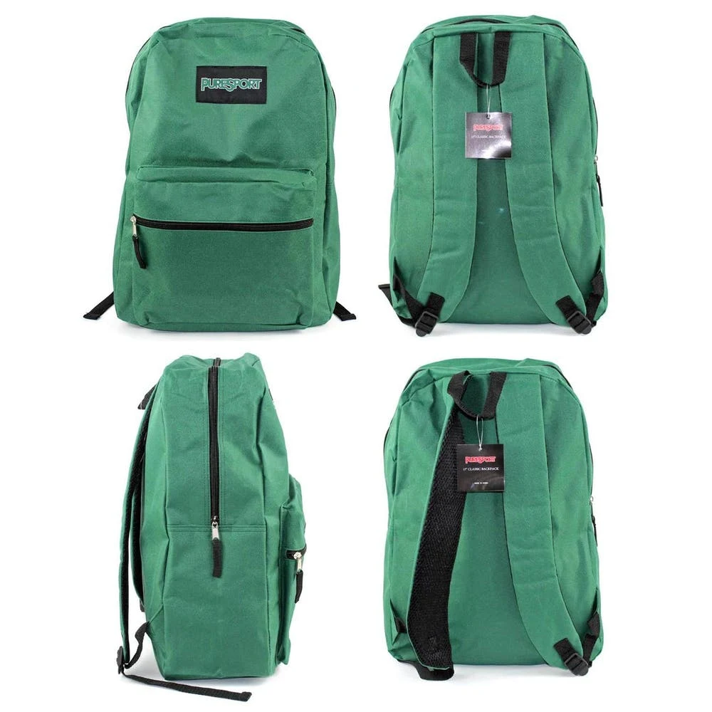 Classic Backpacks - Green 17" 1