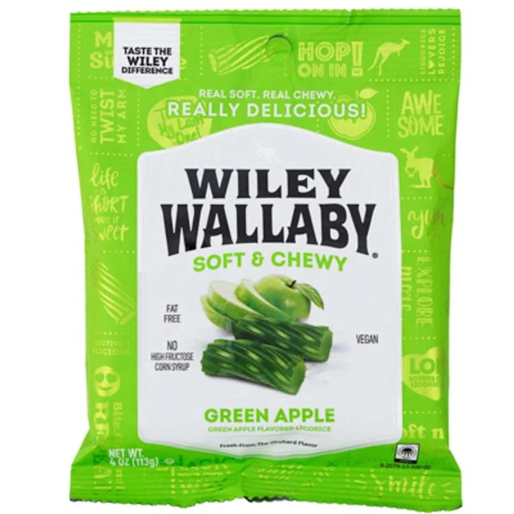 Wiley Wallaby Green Apple Licorice 1