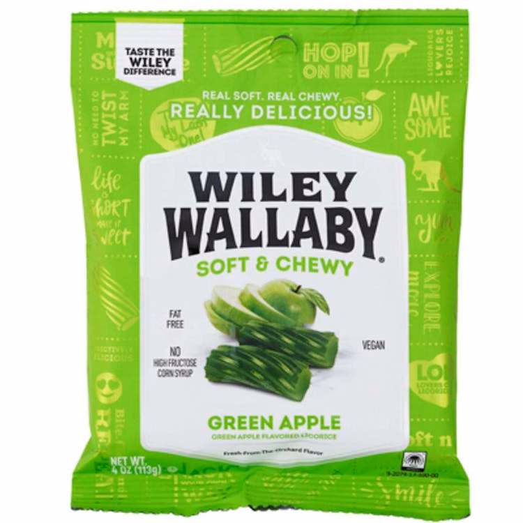 Wiley Wallaby Green Apple Licorice