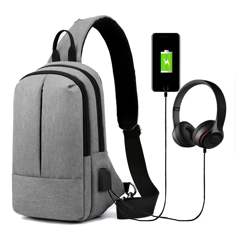 Men's Oxford Sling Bag Chest Shoulder Backpack Bag 1