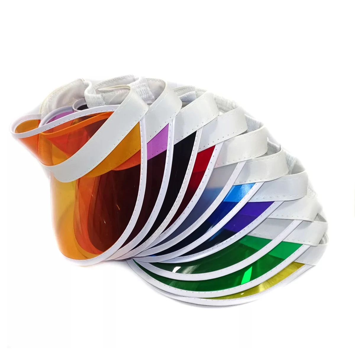 Custom Outdoor Clear Sun Visor Hats, custom hat with logo imprint 1