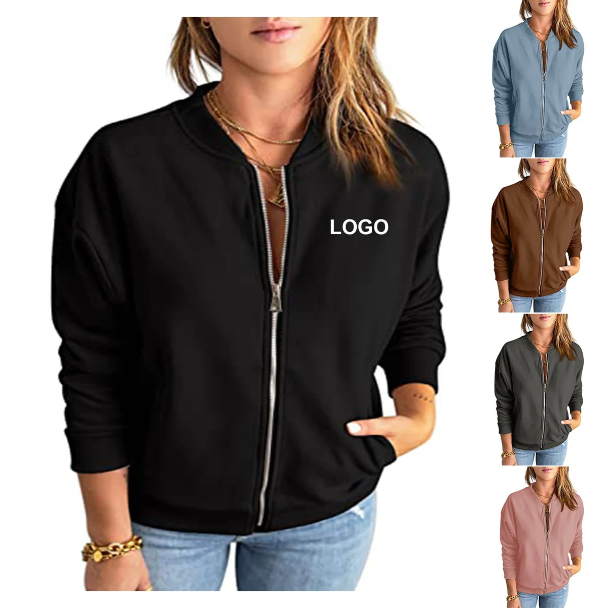 Women Zip Up Jacket 1