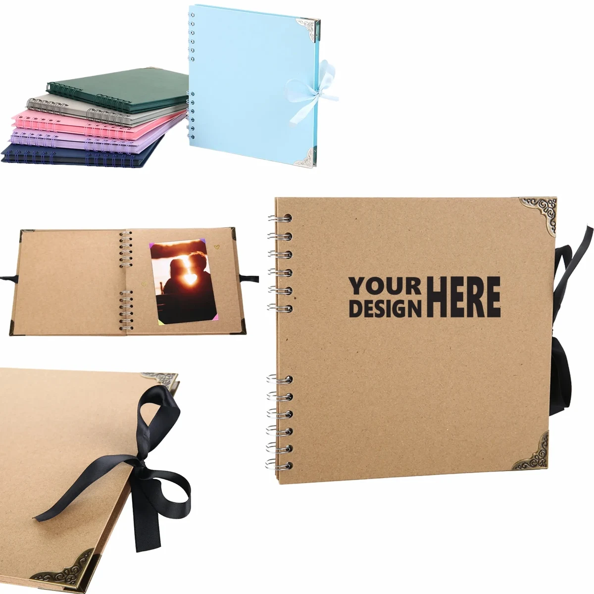 Vintage Coil DIY Scrapbook Album 1