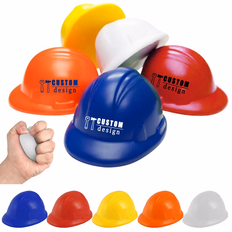 3.3" Stress Ball Reliever Safety Helmet Shape