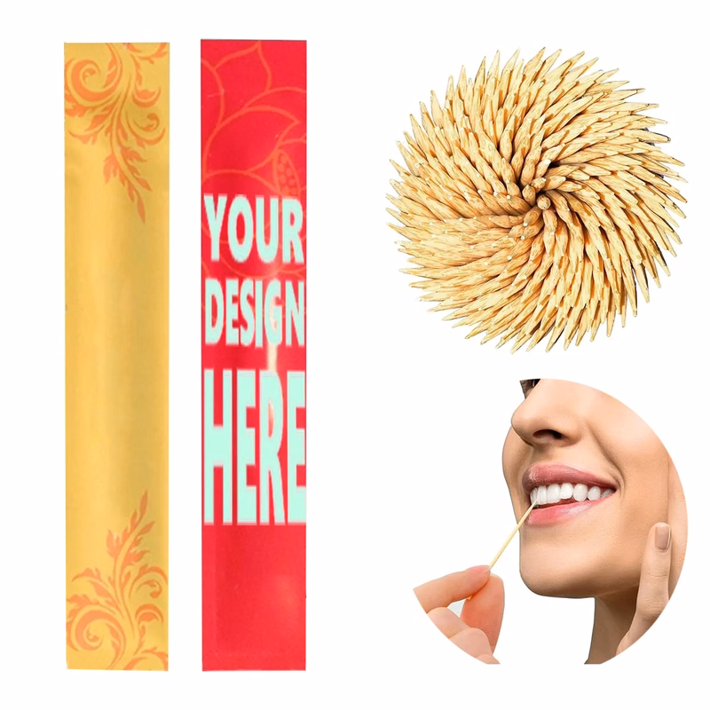 Disposable Toothpick Single Tip Independent Pouch