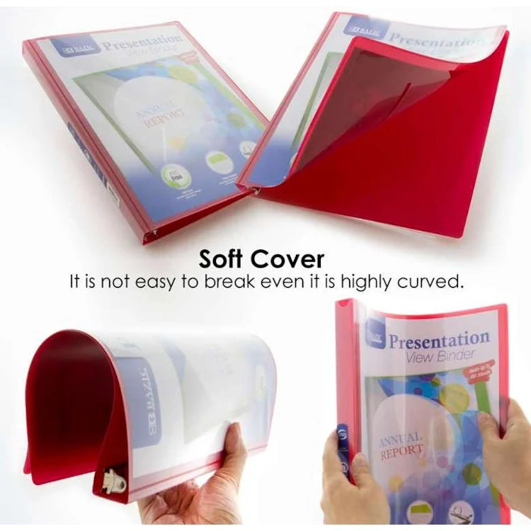 1/2" Poly Presentation View Binders - Assorted Colors 1