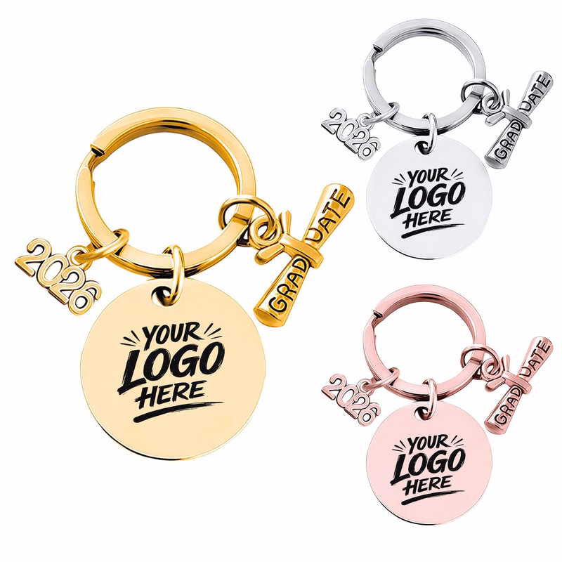 2026 Graduation Keychain Stainless Steel Gift Charm