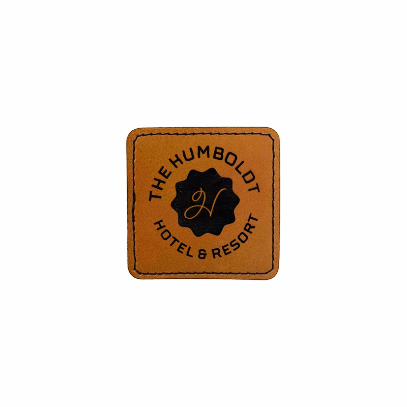 2.5" Square Iron-on Leatherette Patch