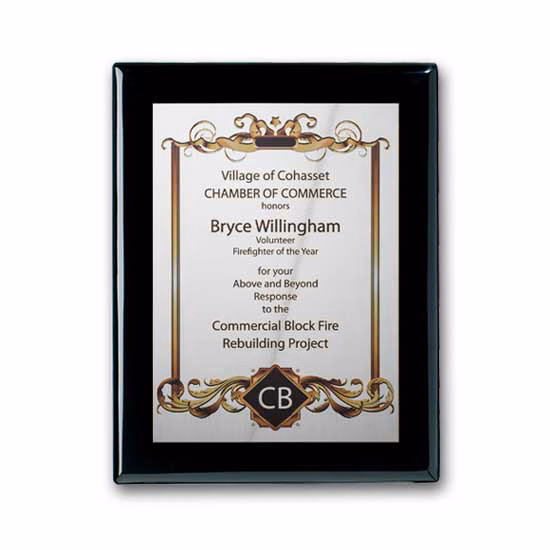 SpectraPrint™ Plaque - Ebony Silver