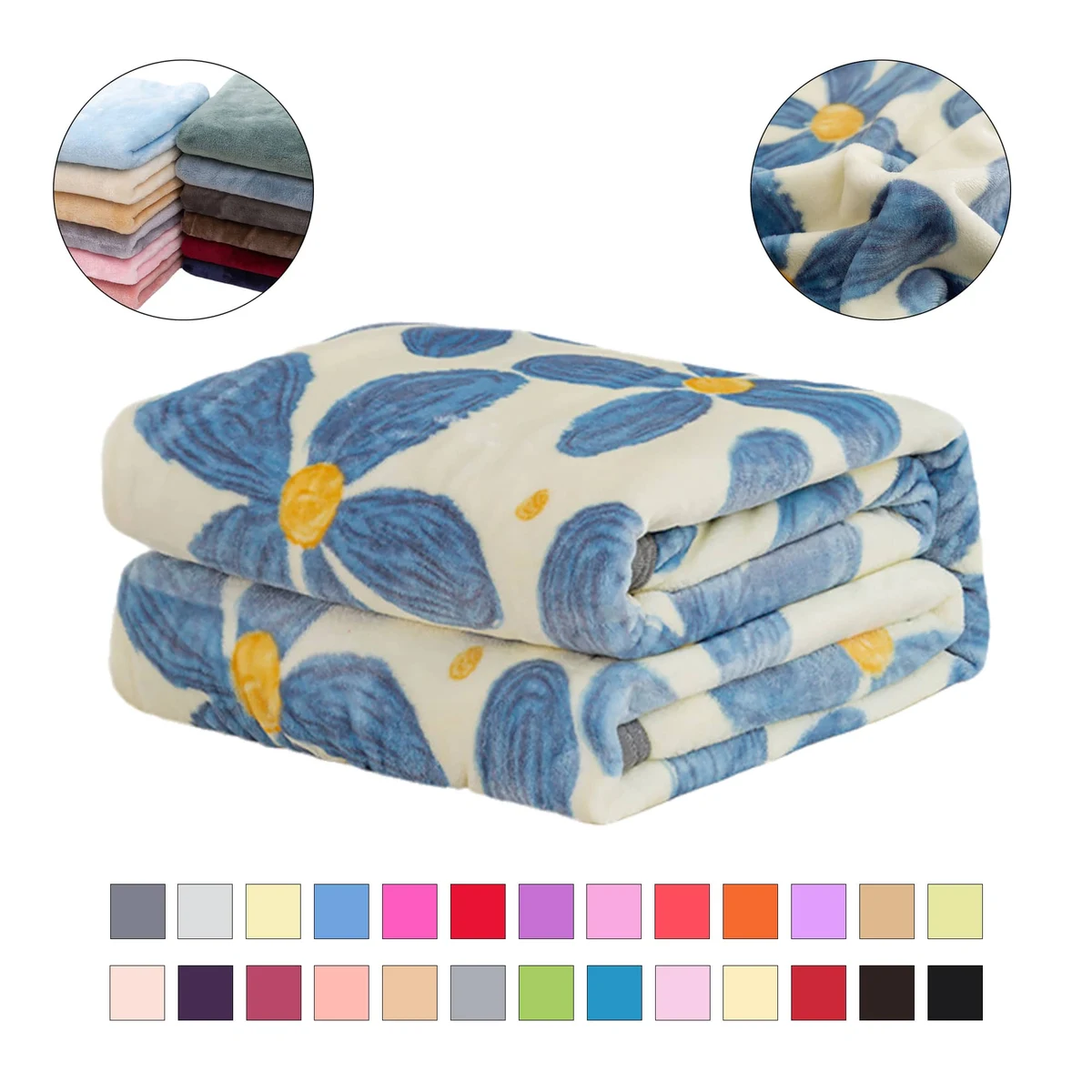 Versatile Fleece Blanket Mul Sizes Avail 1