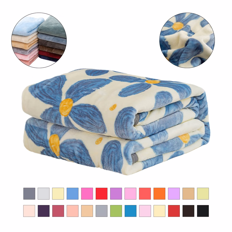 Versatile Fleece Blanket Mul Sizes Avail