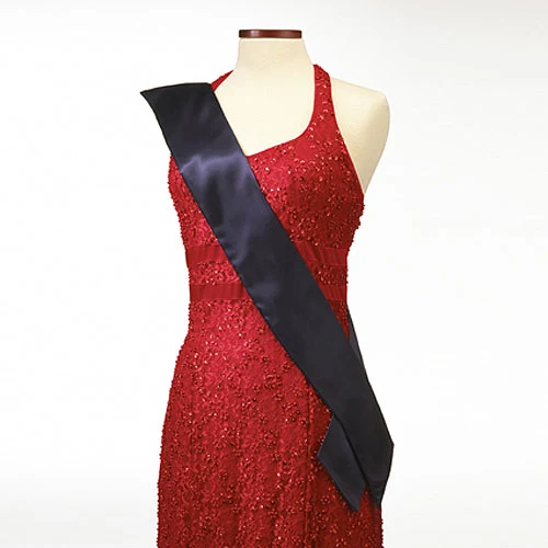 Navy Pageant Sash 1
