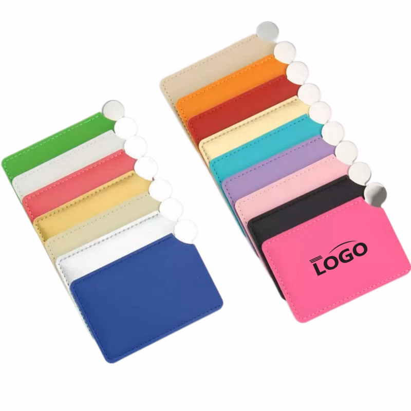 Portable Credit Card Mirror With PU Pouch