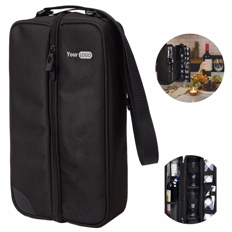 Wine Tote Bag With Cooler Compartment