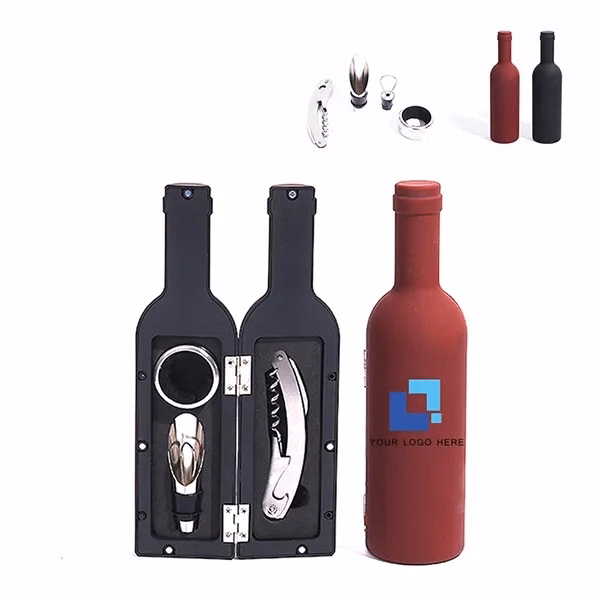 Custom 4pc Wine Bottle Set
