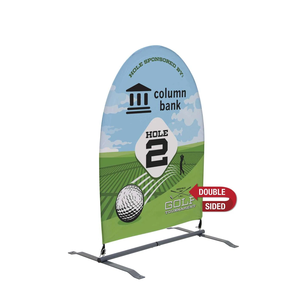 3'W x 5'H Sunrise Multisurface Sign Double-Sided Kit 1