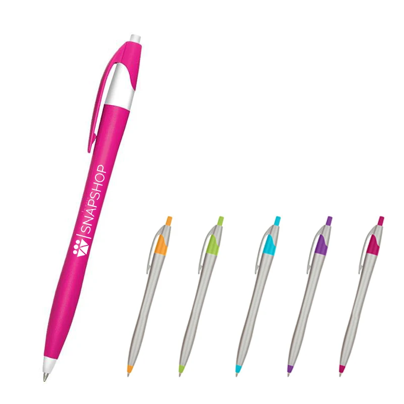 Colorful Pen with Silver Accent 1