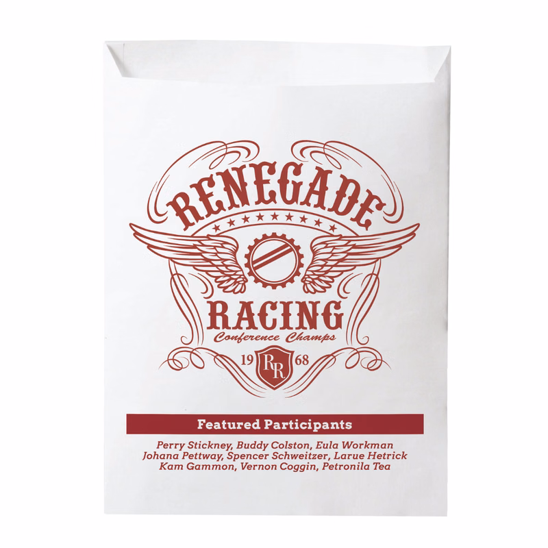 One Color 2-Sided Paper Merchant Bag (7.5" x 10")