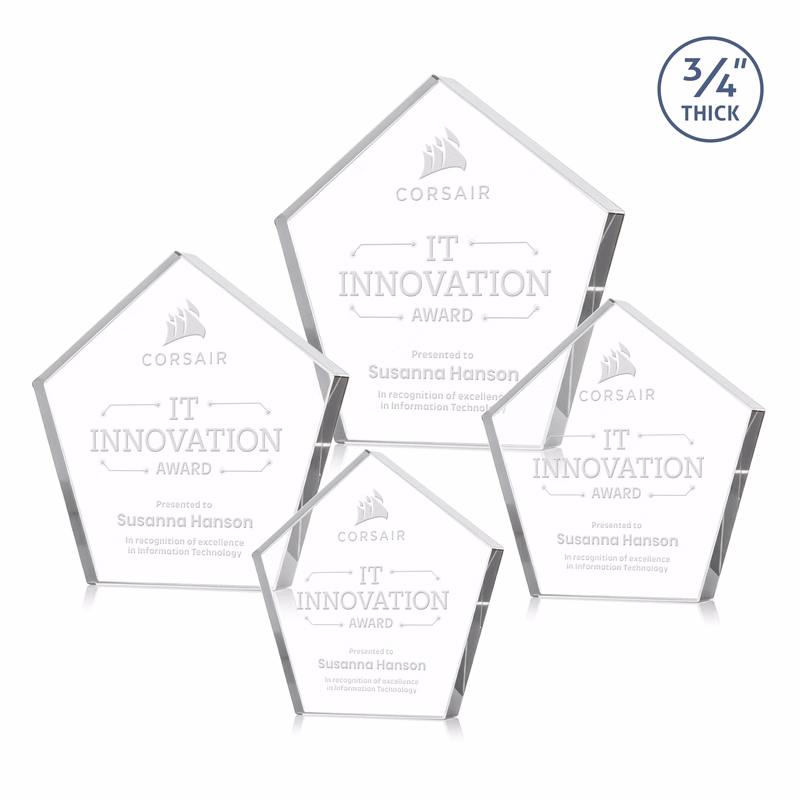 Belmar Pentagon Award - Clear