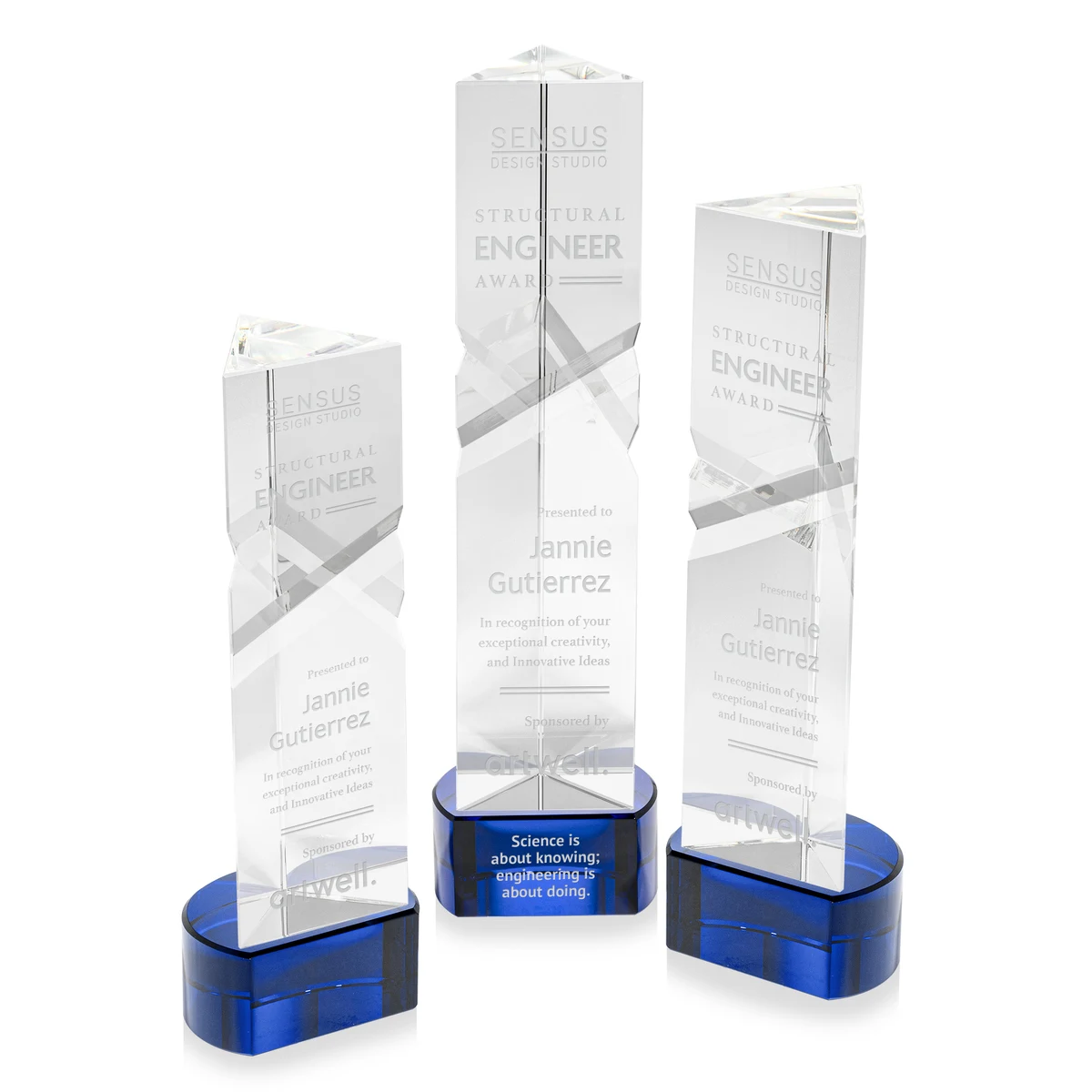 Oakham Award on Paragon Base - Blue 1