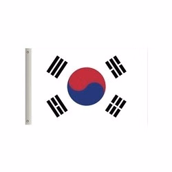 National Flag, Korea Republic, Double-Sided - 60"W x 36"H