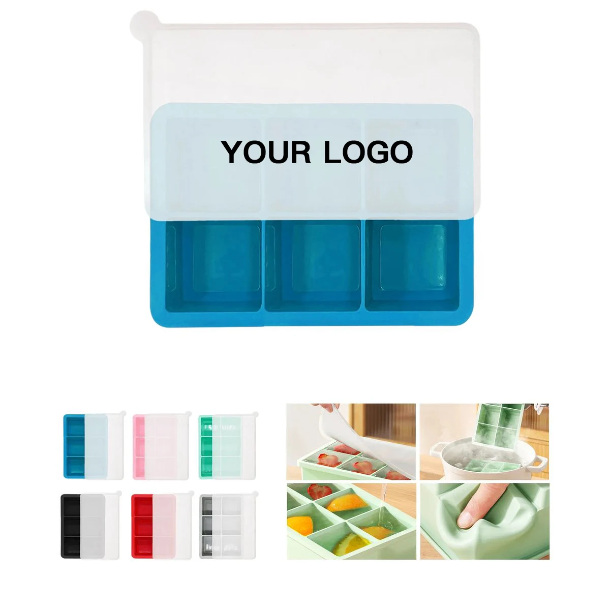 Food Grade Silicone Tray for Ice or Snacks 1