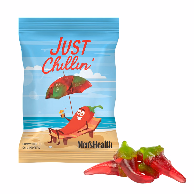 4 oz. Full Color Digibag™ with Red Hot Chili Pepper Gummies
