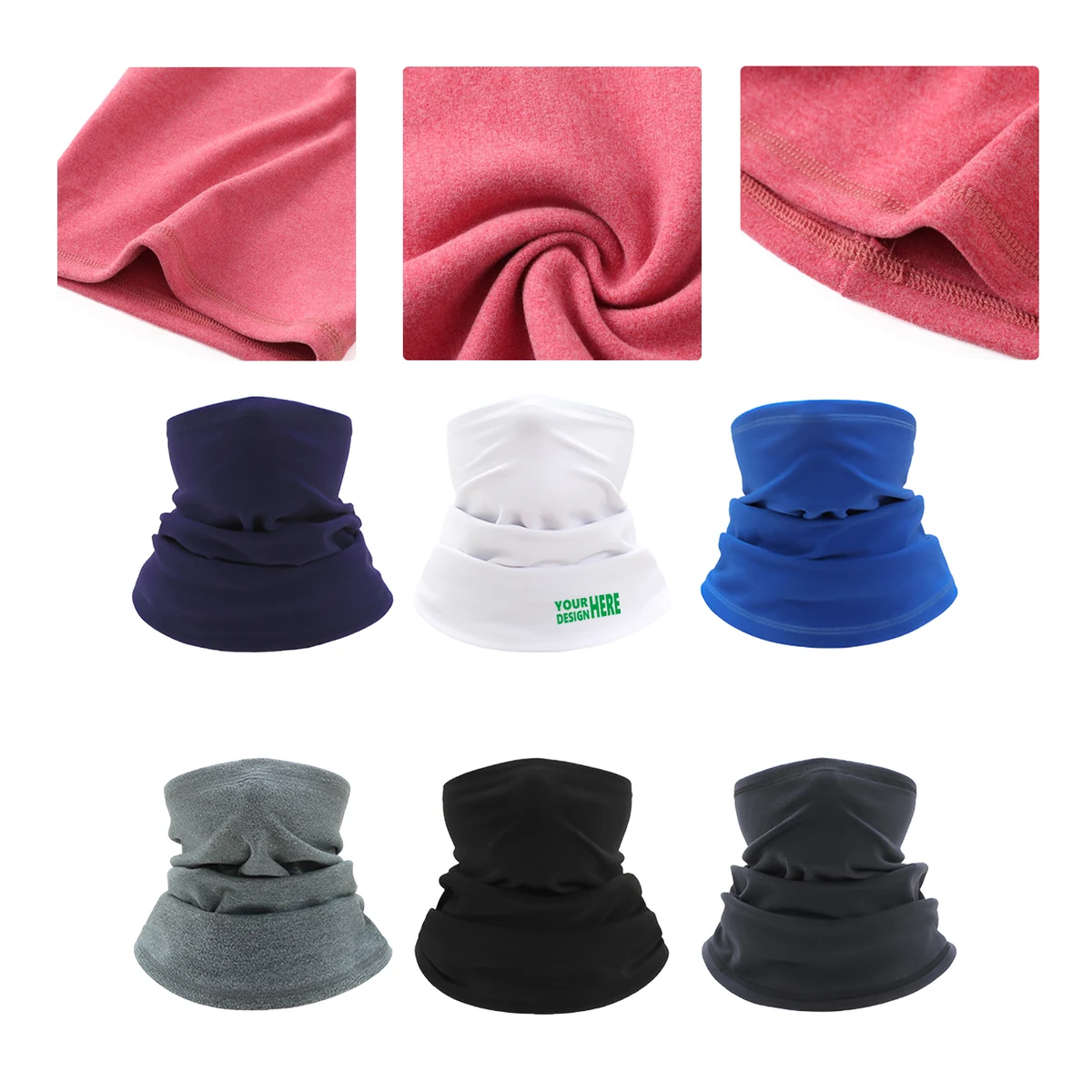 MOQ50 Custom Winter Thermal Neck Warmer Face Mask 1