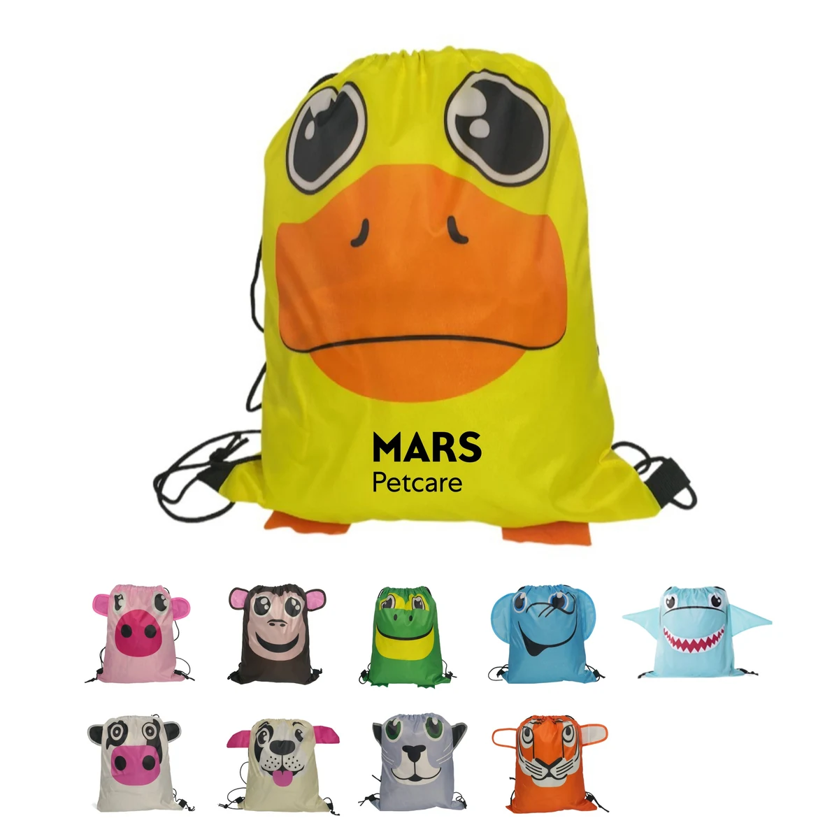 Custom Animal Shaped Drawstring Bag 1
