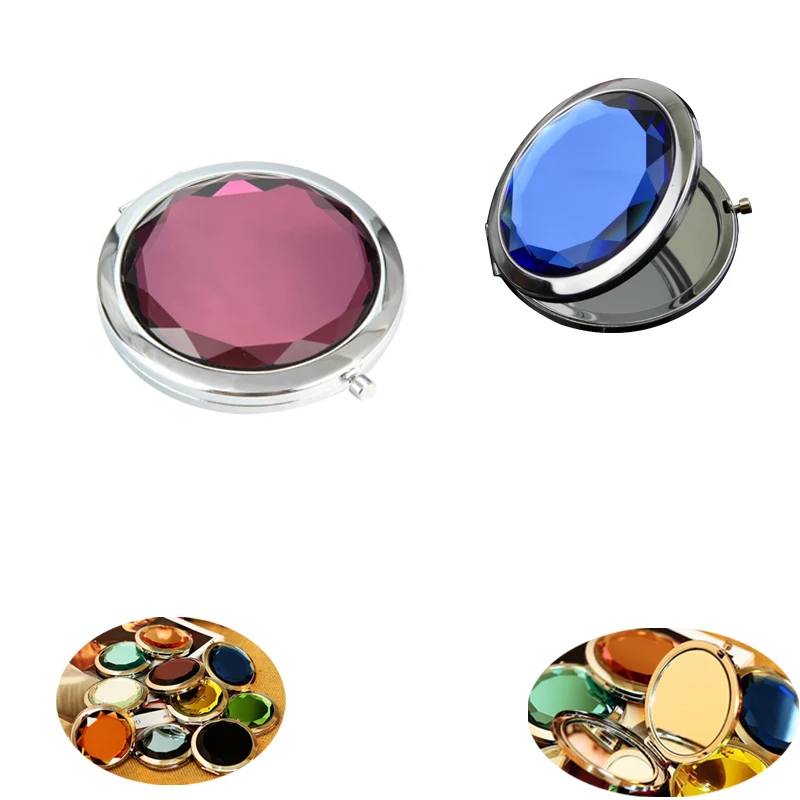 Crystal Folding Makeup Mirror 1