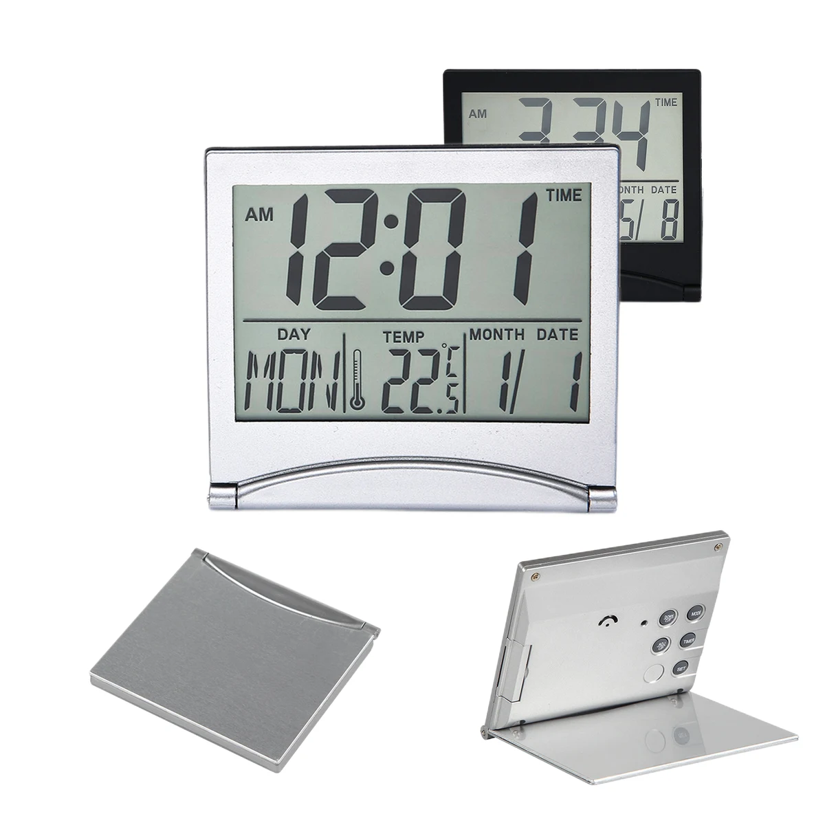 Foldable Travel Alarm Clock 1