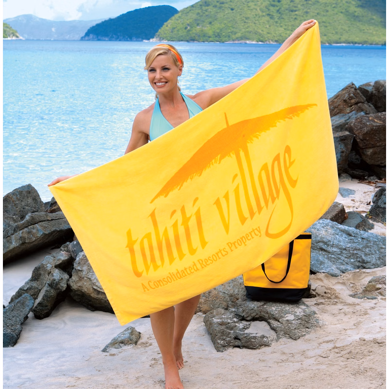 Basic Weight Colored Beach Towel