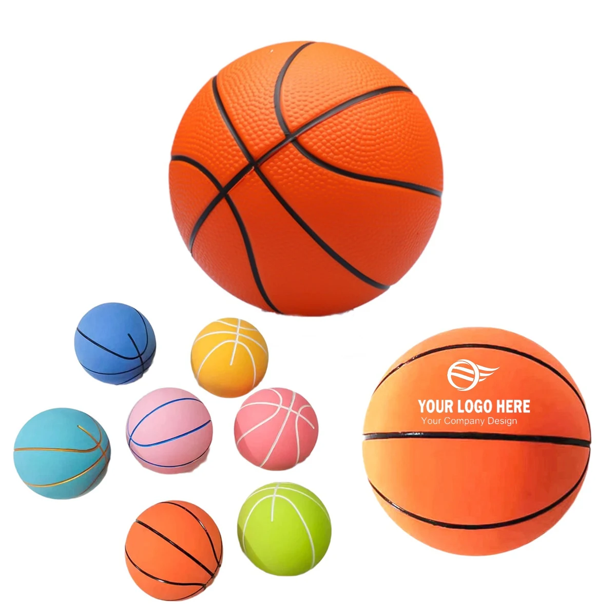 2 1/2" Basketball Stress Anxiety Reliever 1