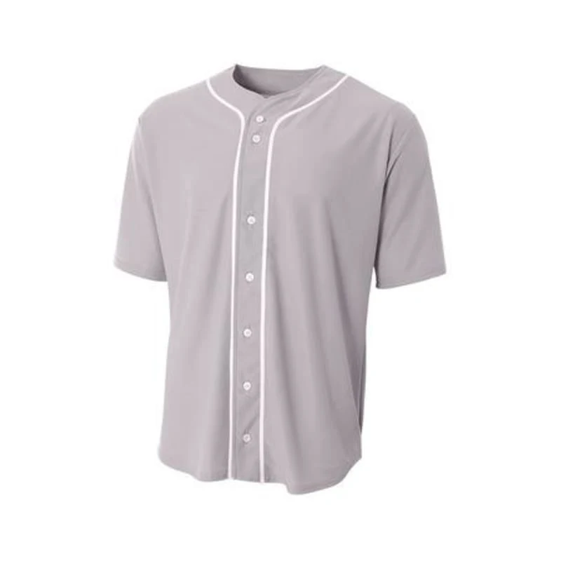 A4 Short Sleeve Full-Button Baseball Top 1