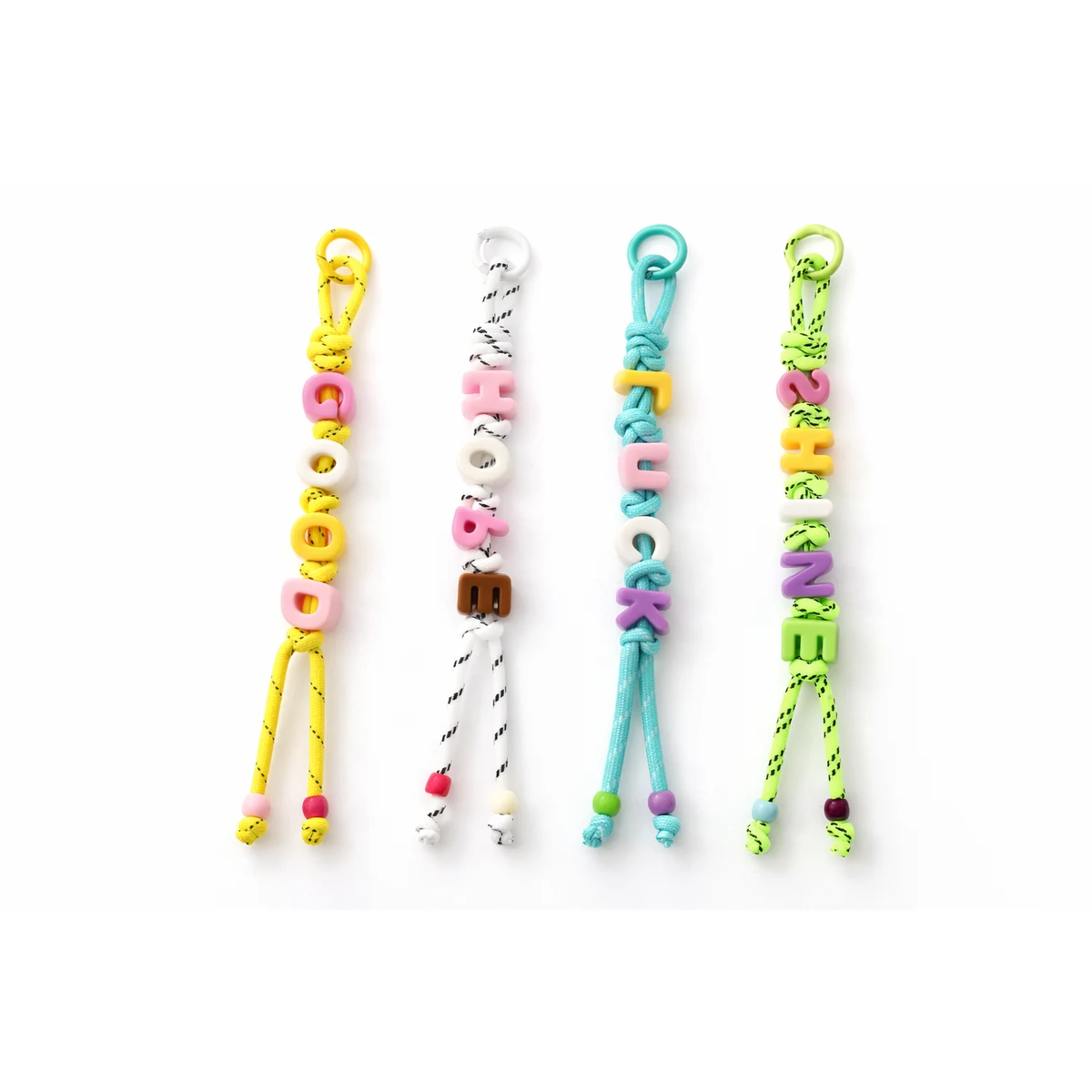 Rope Letter Bead Keychain 1