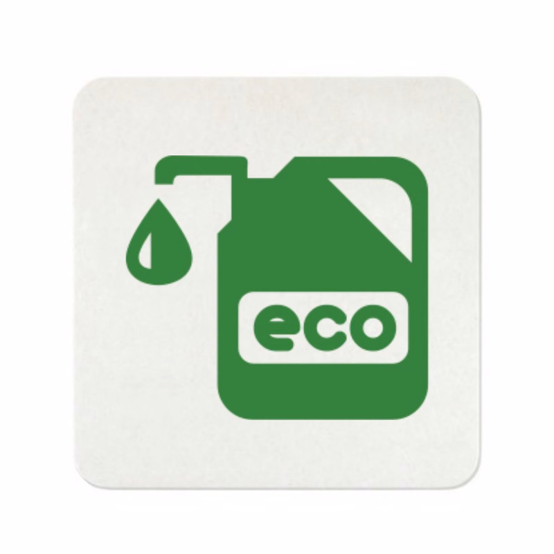 3.5" 60pt Square Pulp-Board Coasters