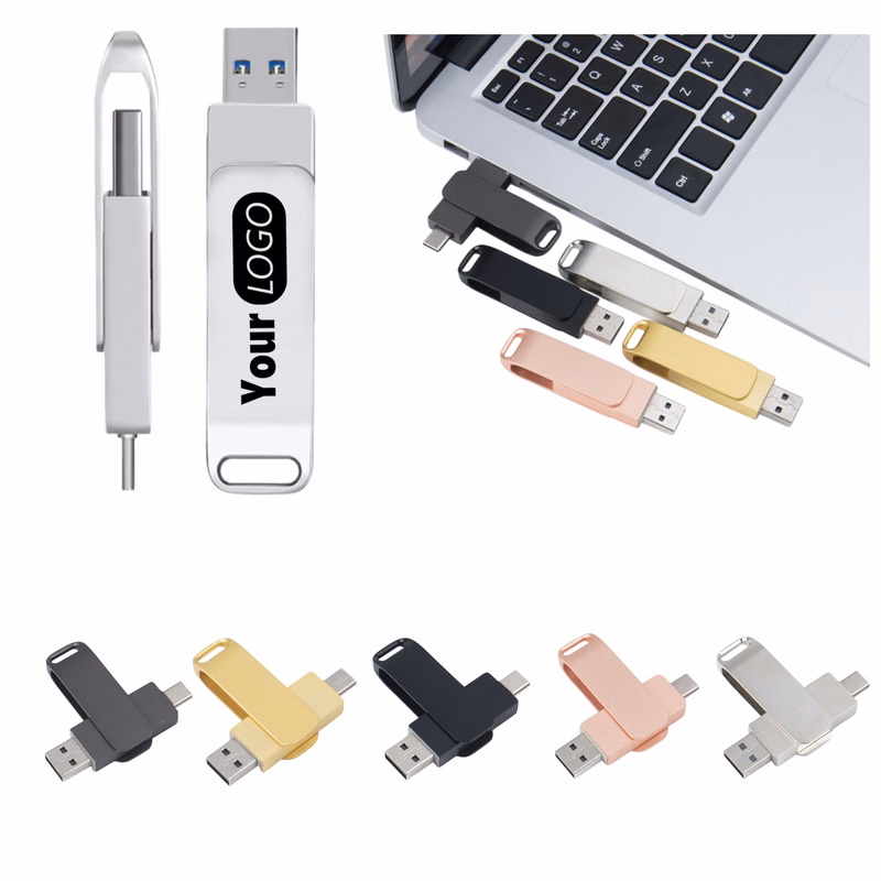 Dual Interface USB Flash Drive Compatible with phone and PC