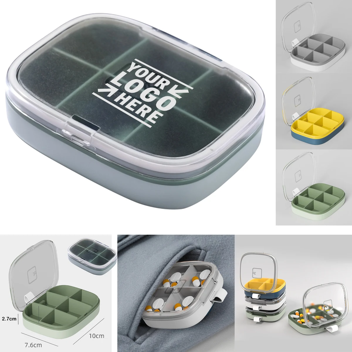 6 Grids Outdoor Pill Box 1