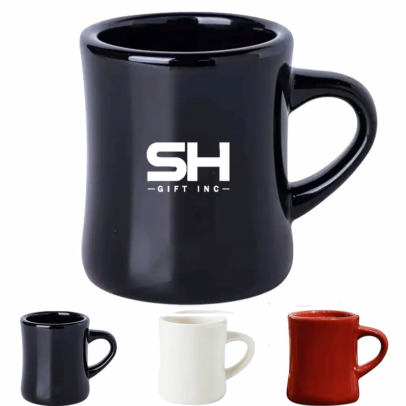 12oz Curved Wide Mouth Ceramic Mug
