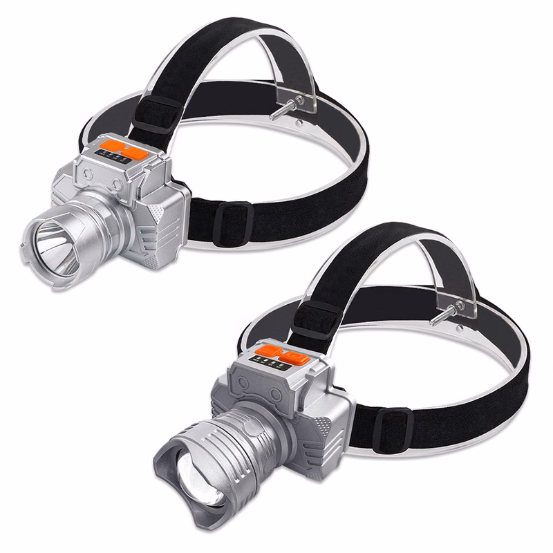Bright LED Rechargeable Flashlight Head Light