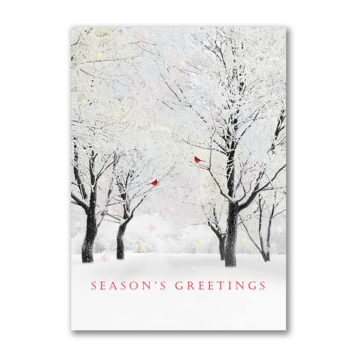 Shimmering Trees Holiday Card 1