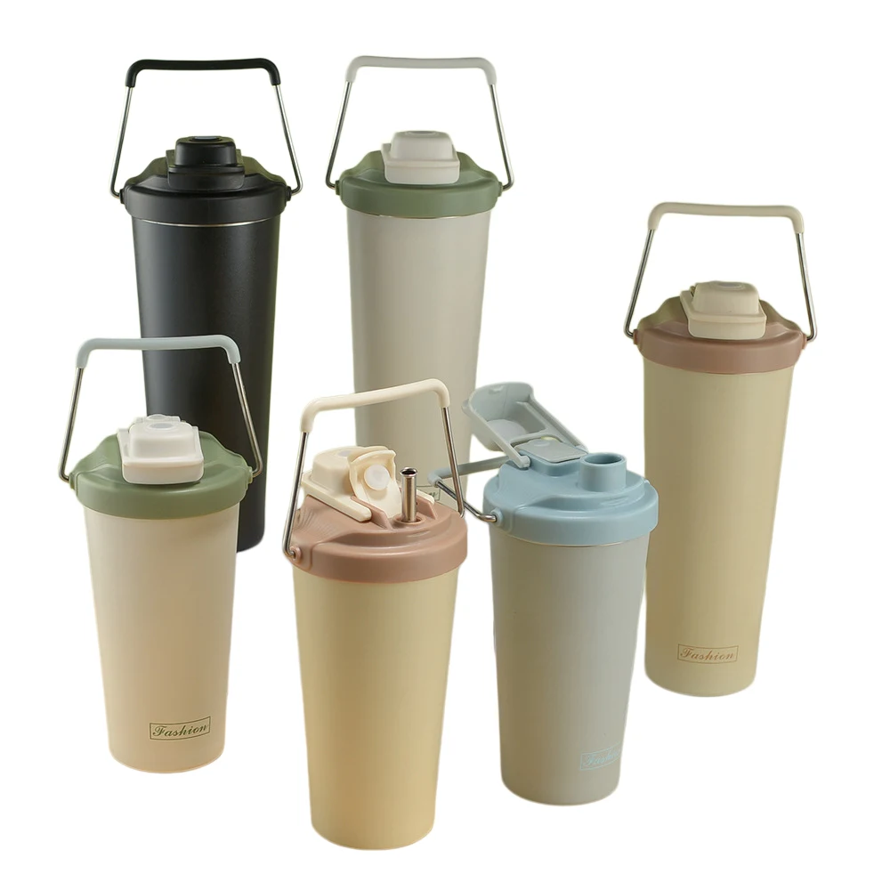 Stainless Steel Insulated Travel Tumbler with Portable Handle 1