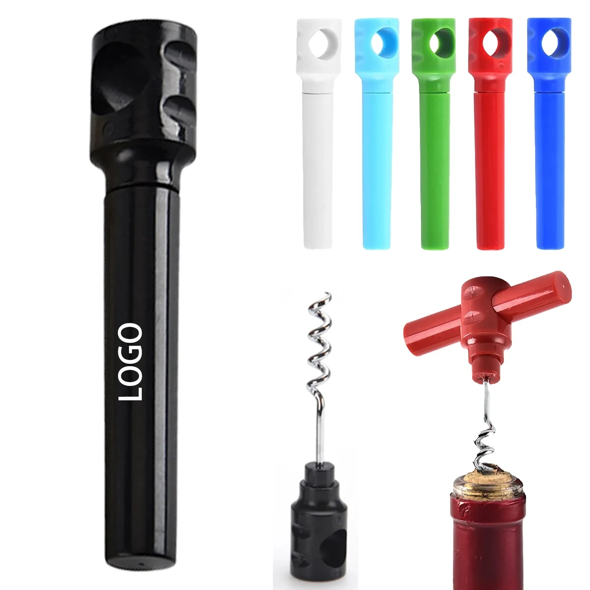 Portable Wine Opener Plastic Cork 1