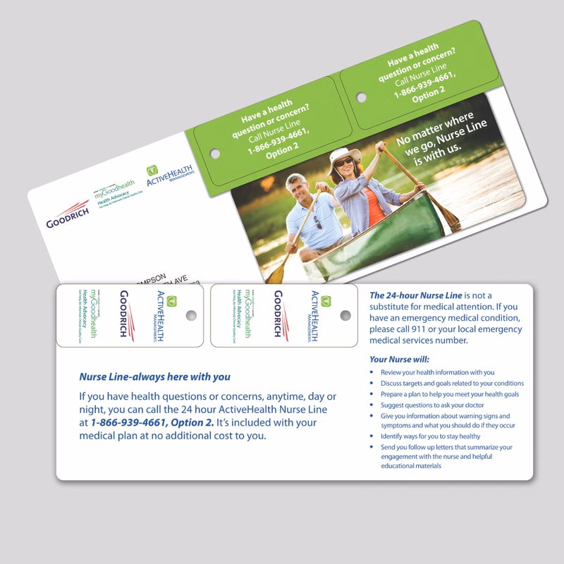 Key Tag 2 Up Mailer