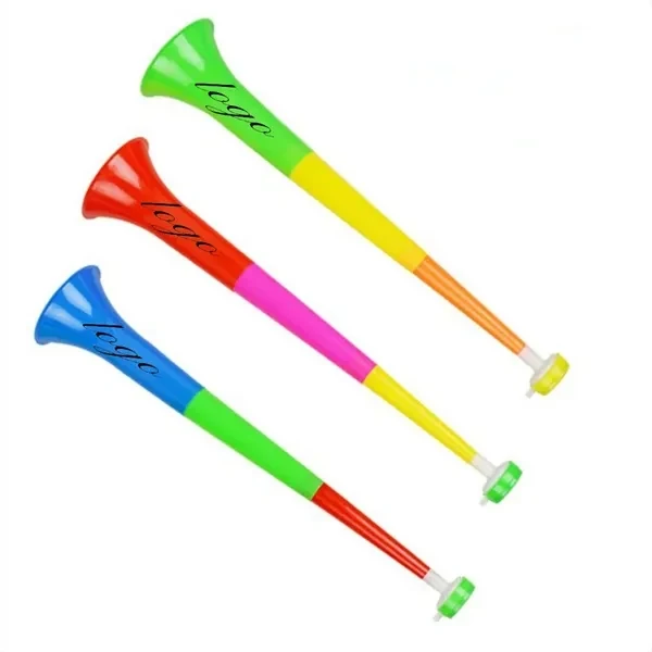 Custom Collapsible Plastic Stadium Horn 21 Inch — Sports Party Noisemaker 1