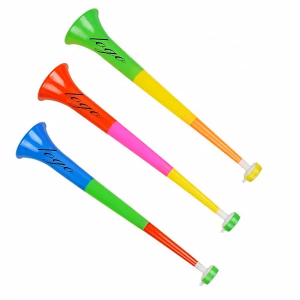 Custom Collapsible Plastic Stadium Horn 21 Inch — Sports Party Noisemaker