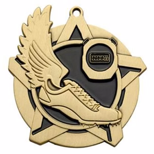 Track Super Star Medal 2-1/4"