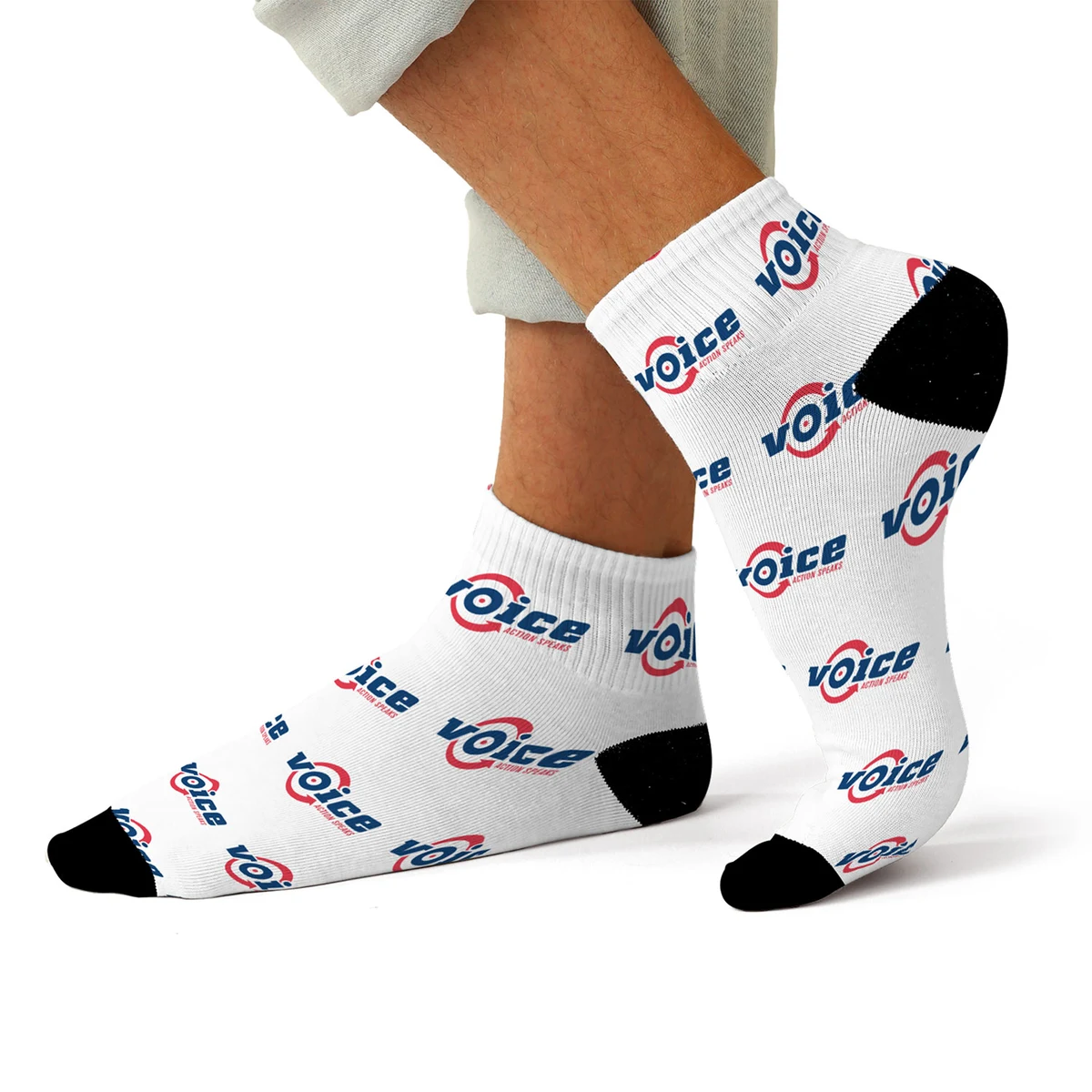 Ankle Crew Socks Full Color Sublimated 1
