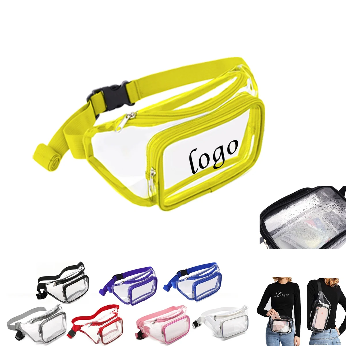 Pvc Clear Fanny Pack Bag 1