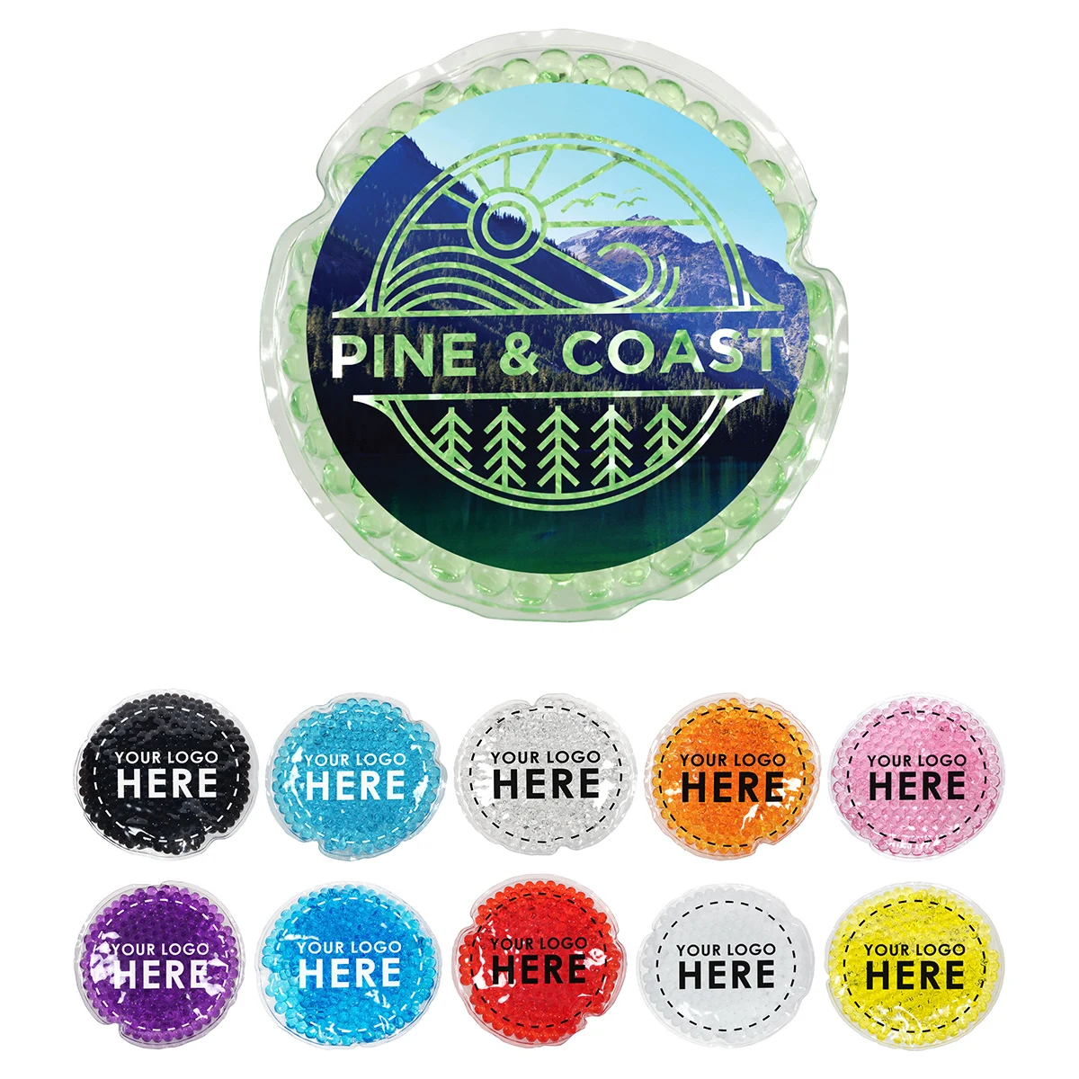 Full-Color Round Aqua Pearls™ Hot/Cold Pack 1